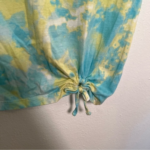 The Children’s Place T-Shirt Blue Green Tie Dye - Picture 5 of 8